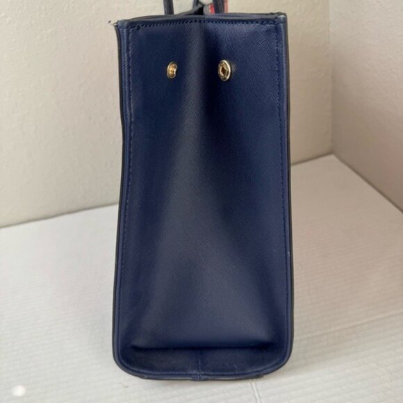 Trina Turk striped square tote blue multicolor - Picture 4 of 11